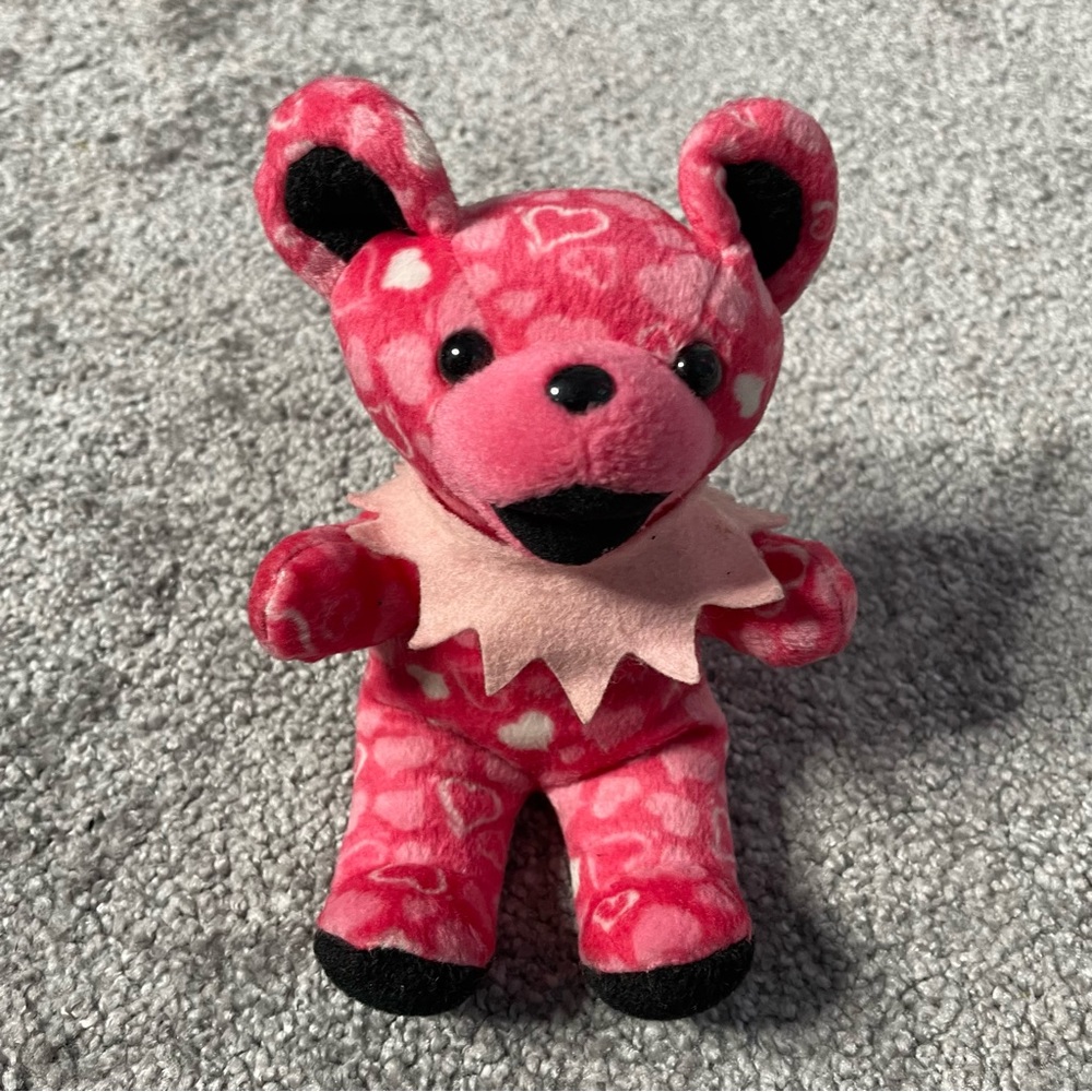 GRATEFUL DEAD FOOLISH HEART RARE LIQUID BLUE BEANIE BEAR  Tag Jerry Garcia Plush